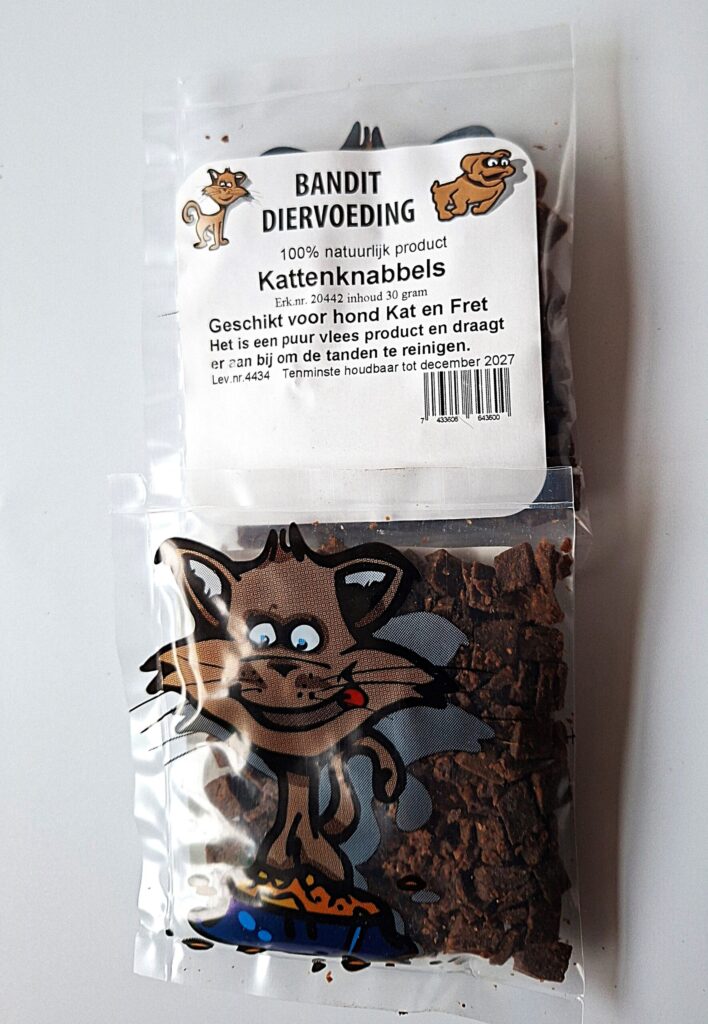 Zakje Kattenknabbels 30 gram