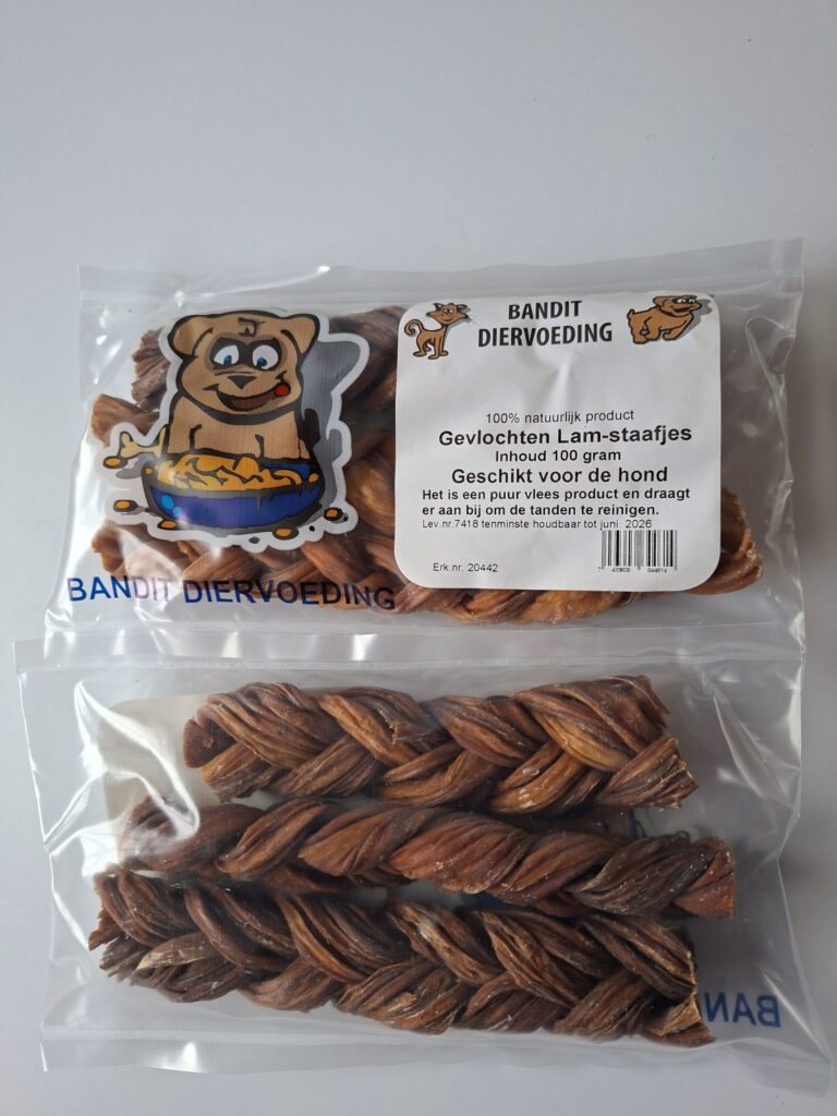 Zakje Gevlochten Lamstaafjes