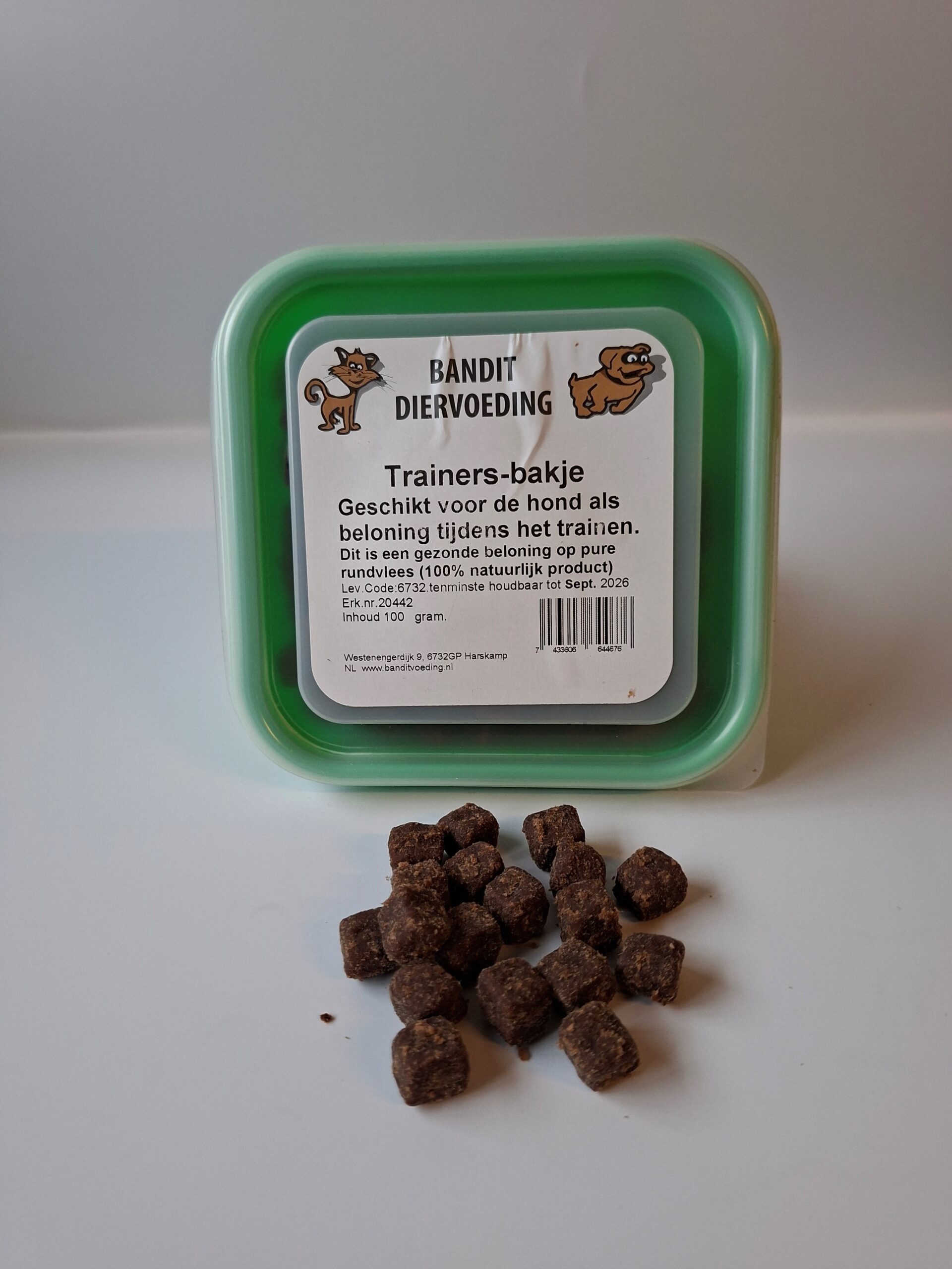 Trainersbakje stukjes vlees - Afbeelding 1